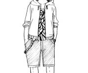 Coloriage Eijiro Kirishima my hero academia manga