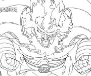Coloriage Endeavour de My hero academia