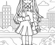 Coloriage Eri kawaii de My hero academia
