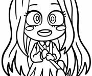Coloriage Eri mignonne en chibi de My hero academia