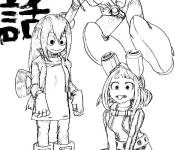 Coloriage Filles de manga My hero academia