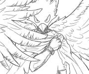 Coloriage Fumikage Tokoyami de My hero academia