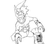 Coloriage Gar&ccedil;on au combat My hero academia