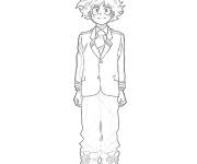 Coloriage et dessins gratuit Gar&ccedil;on gentil mais puissant de My hero academia à imprimer