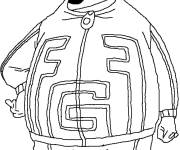 Coloriage et dessins gratuit Gros personnage de Mon universit&eacute; de h&eacute;ros à imprimer