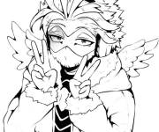 Coloriage Hawks de My hero academia