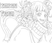 Coloriage Himiko Toga du film My hero academia