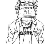 Coloriage Kirishima dr&ocirc;le de My hero academia