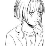 Coloriage Kyoka Jiro facile dans MHA