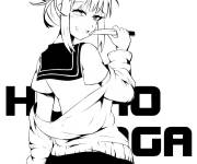 Coloriage L'adolescente courageuse Himiko Toga de My hero academia