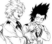 Coloriage L'&eacute;quipe f&eacute;roce du film My hero academia