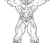 Coloriage La puissance de All Might My hero academia