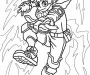 Coloriage Le combattant Izuku Midoriya de My Hero Academia