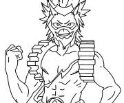 Coloriage Le confiant Eijirou Kirishima de My hero academia