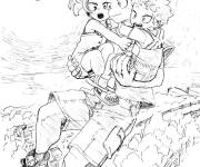 Coloriage Le protecteur des petits My hero academia