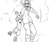 Coloriage Les aventures de manga My hero Academia