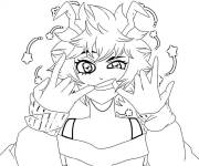 Coloriage Mina Ashido fille de My hero academia