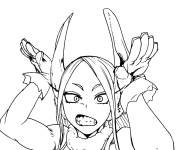 Coloriage Mirko my hero academia