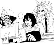 Coloriage My hero academia Aizawa Shota