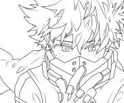 Coloriage My hero academia d&eacute;taill&eacute;
