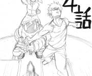 Coloriage My hero academia en noir et blanc gs