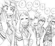 Coloriage My hero academia gratuit