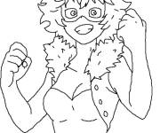 Coloriage et dessins gratuit My hero academia Mina Ashido à imprimer