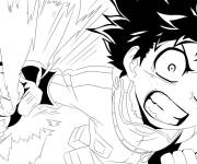 Coloriage My hero academia pour adulte