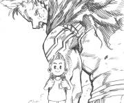 Coloriage My hero academia pour les petits