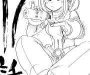 Coloriage Nutrition My hero academia pour filles