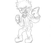 Coloriage et dessins gratuit Personnage funny de My hero academia à imprimer
