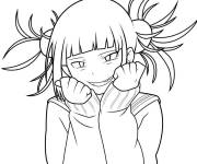 Coloriage Personnage Toga timide de Mon universit&eacute; de h&eacute;ros