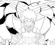 Coloriage Poster Deku du film anime My Hero Academia