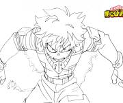Coloriage Power Up Deku My hero academia