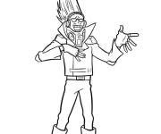 Coloriage Present Mic de My hero academia