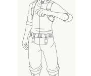 Coloriage et dessins gratuit Profile de Todoroki Shoto facile à imprimer