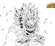 Coloriage Red Riot Unbreakable My hero academia