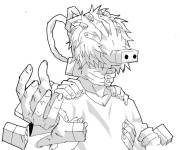 Coloriage Shigaraki Tomura my hero academia a4