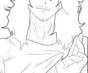 Coloriage Shota aizawa de My hero academia
