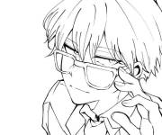 Coloriage Shoto My hero academia de l'anime