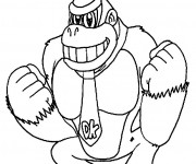 Coloriage Nintendo Donkey Kong