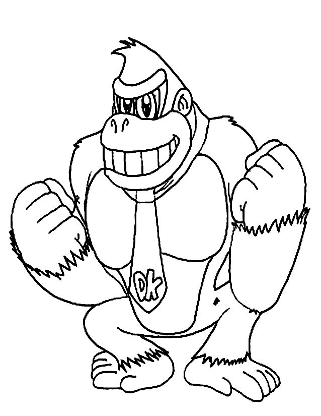 Coloriage et dessins gratuits Nintendo Donkey Kong à imprimer