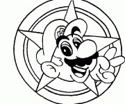 Coloriage Nintendo Mario