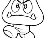 Coloriage Nintendo Mario Personnage