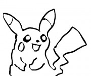 Coloriage Nintendo Pikachu