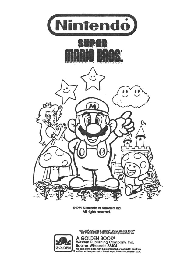 Coloriage et dessins gratuits Nintendo Super Mario Bros à imprimer