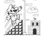 Coloriage Nintendo Super Mario Jeu vid&eacute;o