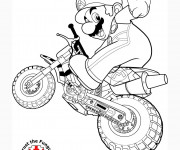 Coloriage Nintendo Super Mario maternelle