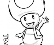 Coloriage Nintendo Toad