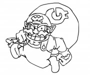 Coloriage Nintendo Wario à décorer